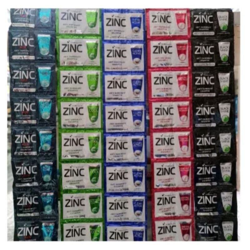 Zinc shampoo sachet