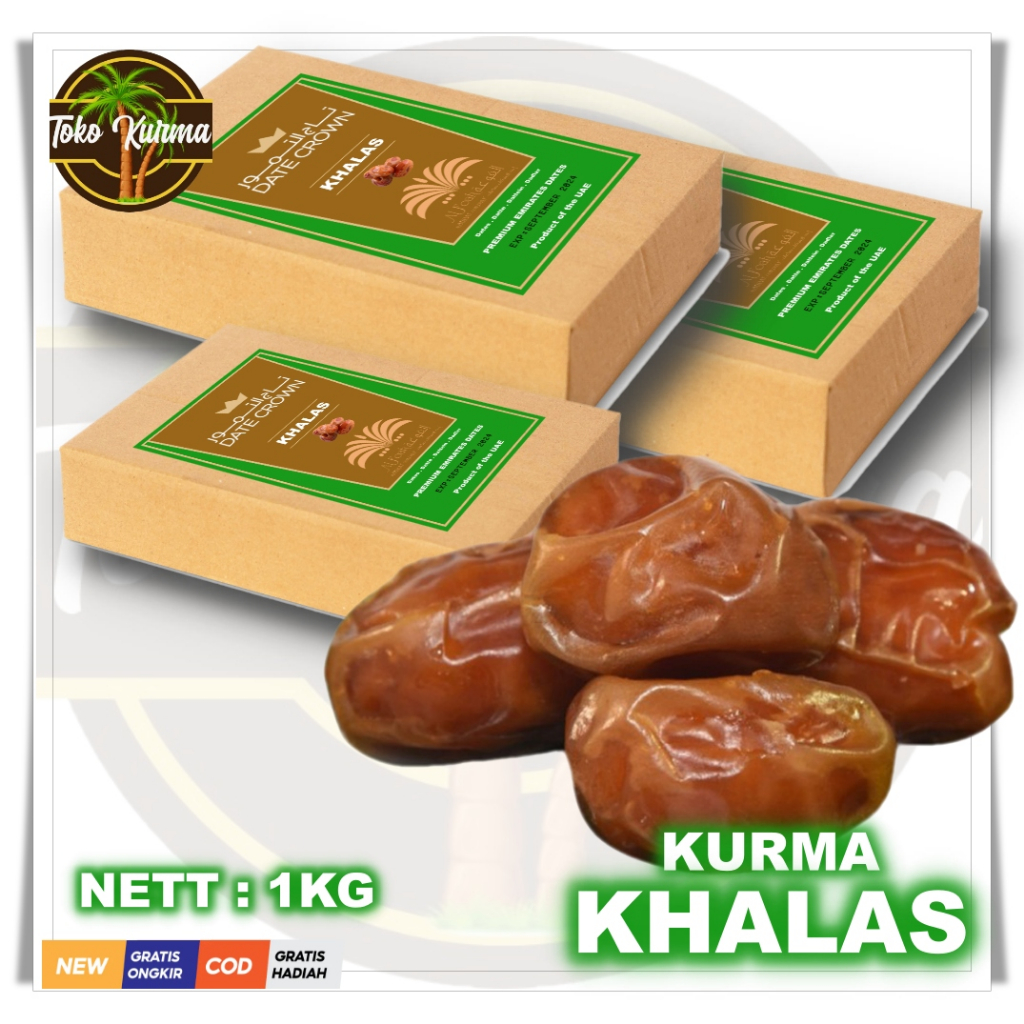 

Kurma PREMIUM DATES Khalas 1kg