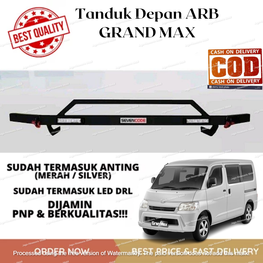 TANDUK TOWING DEPAN BELAKANG BESI BAR PELINDUNG BEMPER MOBIL GRAND MAX