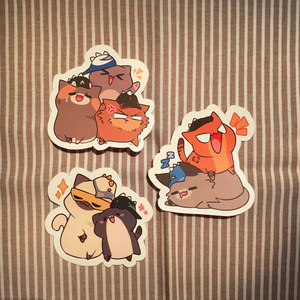 

Boboiboy Fanmerch || Boboiboy Cat Form Stiker Die Cut by Warunk Buldjo