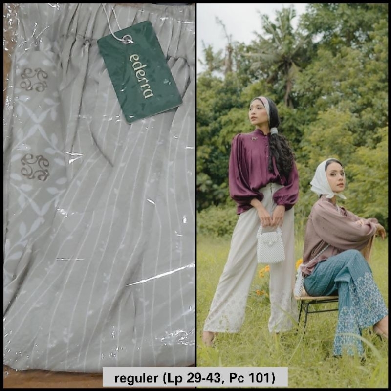 Lily pants by ederra (warna cream size reguler)