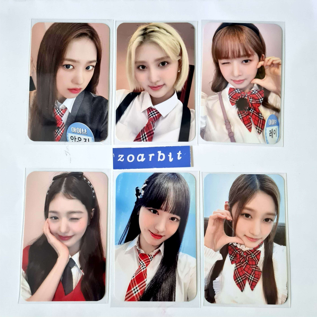 ive afli namilmusic pobs ♡ after like photocard pob pc bene yujin gaeul rei wonyoung liz leeseo nami