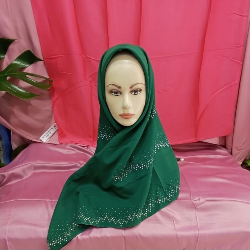 jilbab segiempat manik/jilbab segiempat