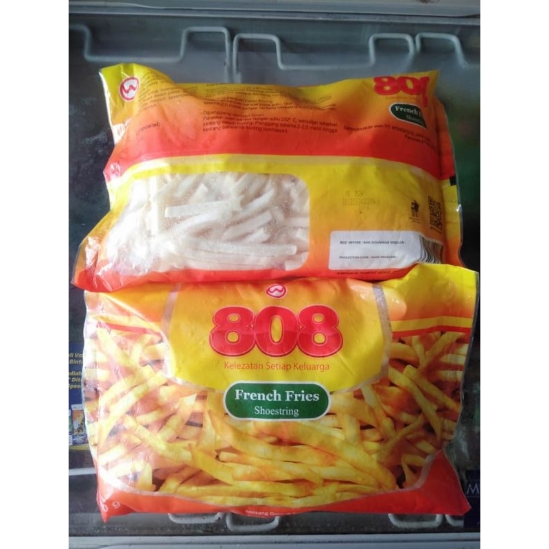 

Frozen Food 808 shoestring kentang goreng beku 1kg