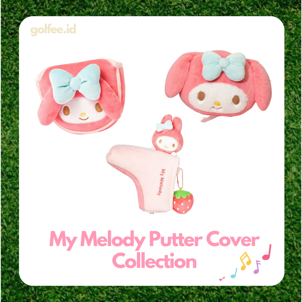 Sarung Putter Golf Karakter Lucu - Penutup Stik Putter Pink