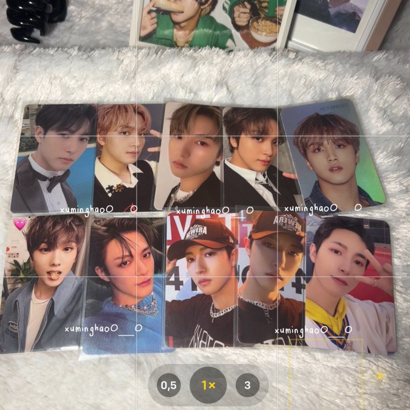 photcards aab renjun, jisung, jeno, haechan, nct dream, pc, photocard, acekit 2019, universe 4x6, ho