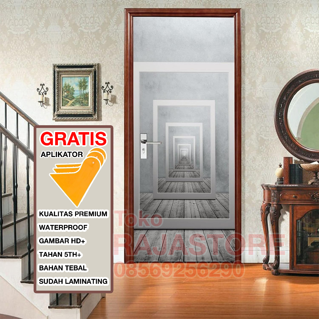 [FREE KAPE] STIKER PINTU / Stiker Pintu Kamar Tidur / Stiker Pintu Kaca / Stiker Dinding / Stiker Pi