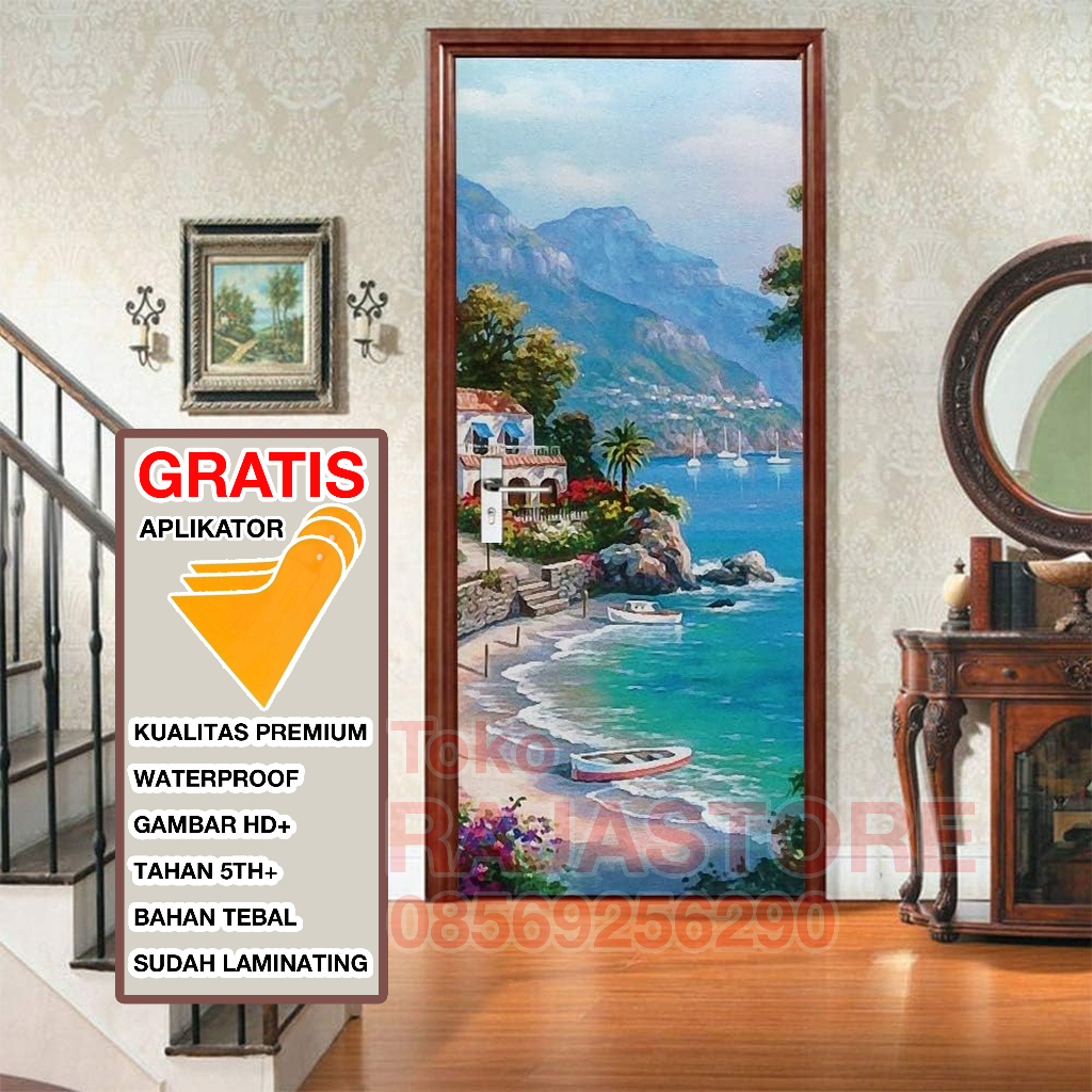 [FREE KAPE] STIKER PINTU / Stiker Pintu Kamar Tidur / Stiker Pintu Kaca / Stiker Dinding / Stiker Pi