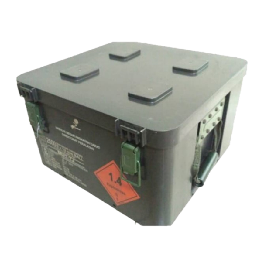 Kotak Bekas Peluru AMUNISI Fiber PPC PINDAD Box Serbaguna