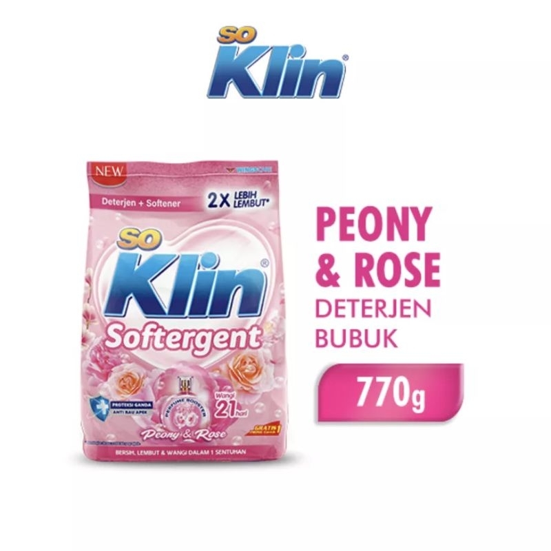 SoKlin Softergent Bubuk 770gram