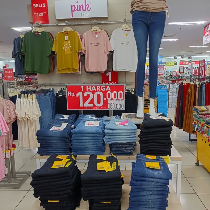 Celana Jeans Wanita pink by jj / jj jeans