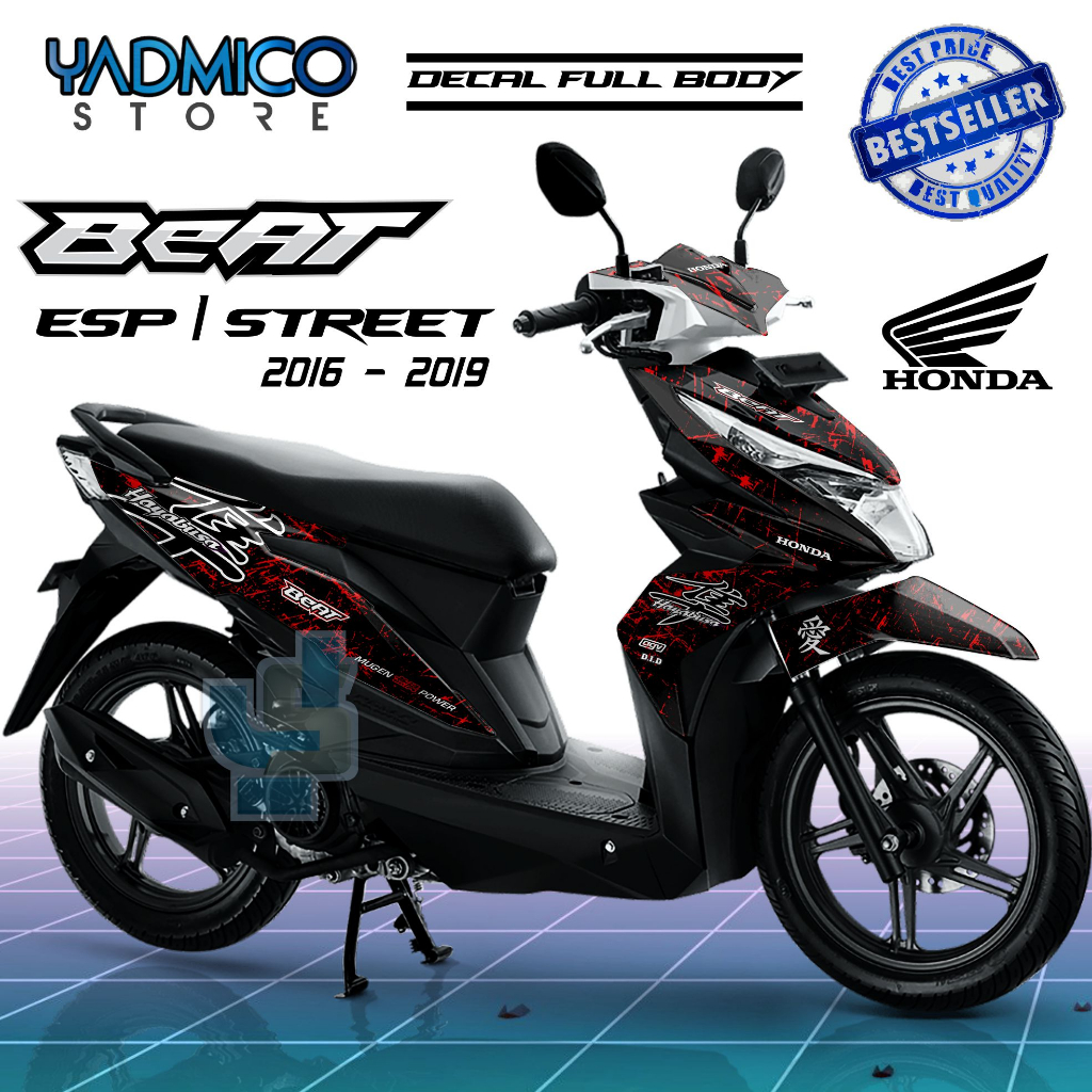 Decal Beat ESP Full Body - Stiker Motor Beat ESP 2017 Full Body - Decal Hologram Beat ESP 2018 Full 