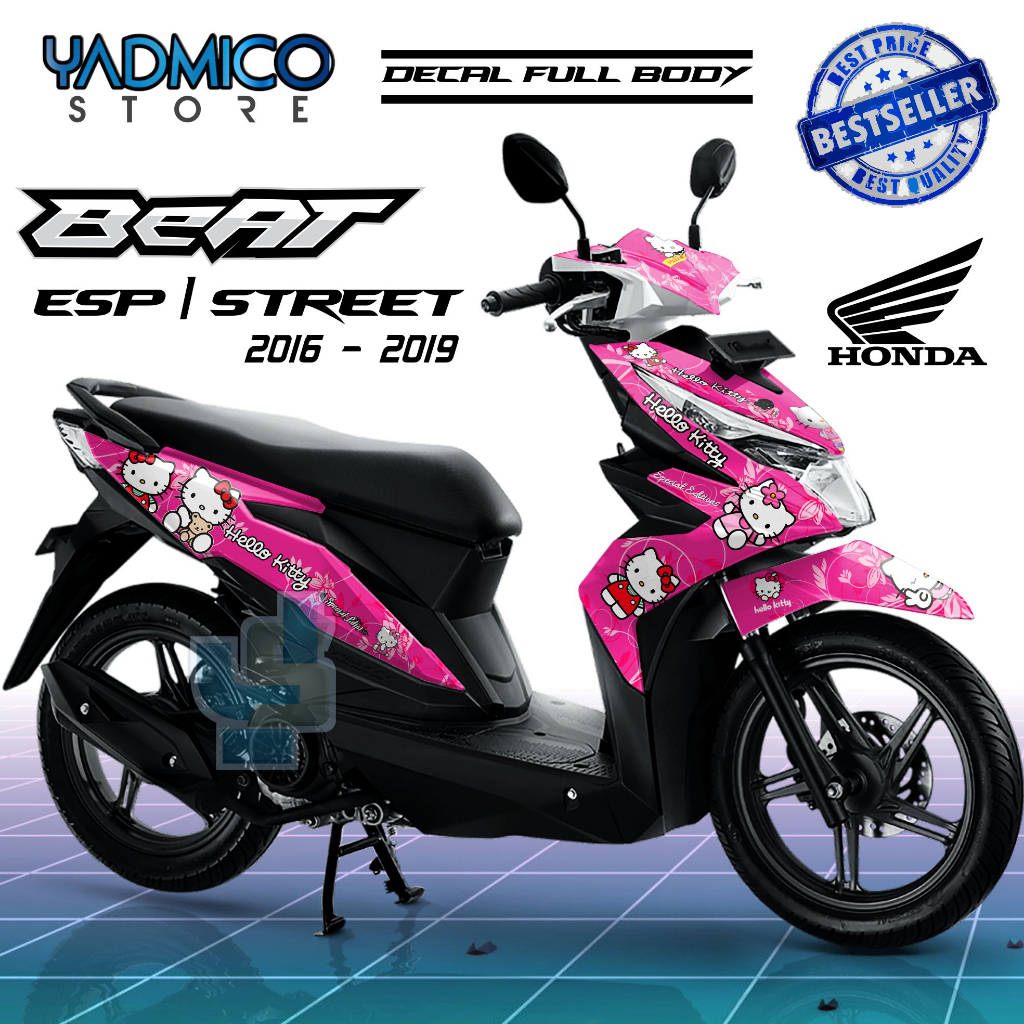 Decal Beat ESP Full Body - Stiker Motor Beat ESP 2017 Full Body - Decal Hologram Beat ESP 2018 Full 
