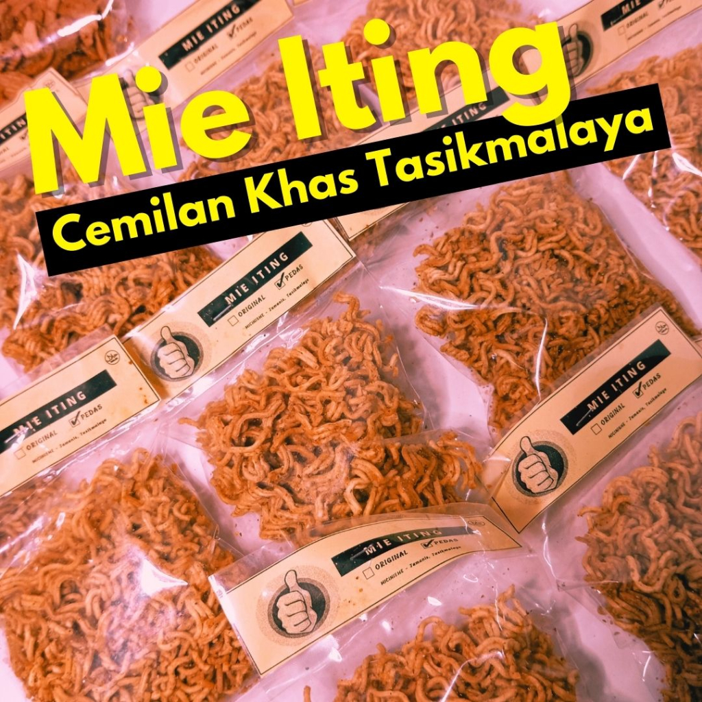 

Mie Iting Pedas - Mie Kremes Pedas Gurih