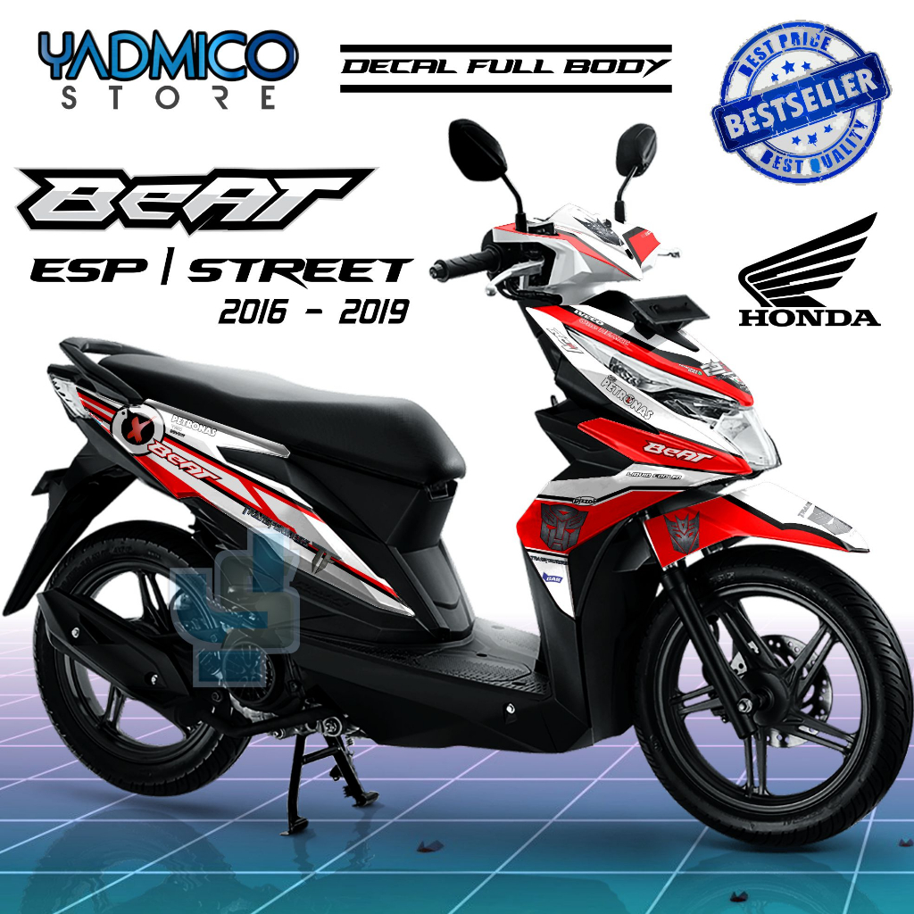 Decal Beat ESP Full Body - Stiker Motor Beat ESP 2017 Full Body - Decal Hologram Beat ESP 2018 Full 
