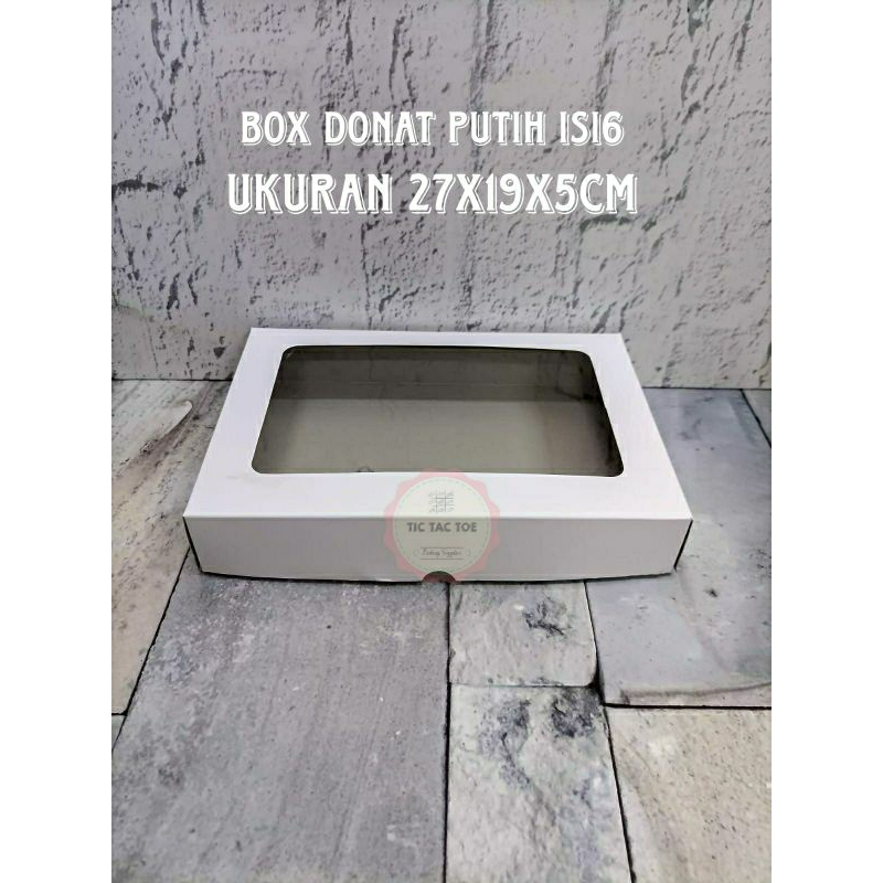

Box Donat Putih Isi 6 / Kardus Donat Polos / Kotak Donat/Dos Donat isi 6/Dus Donat isi 6