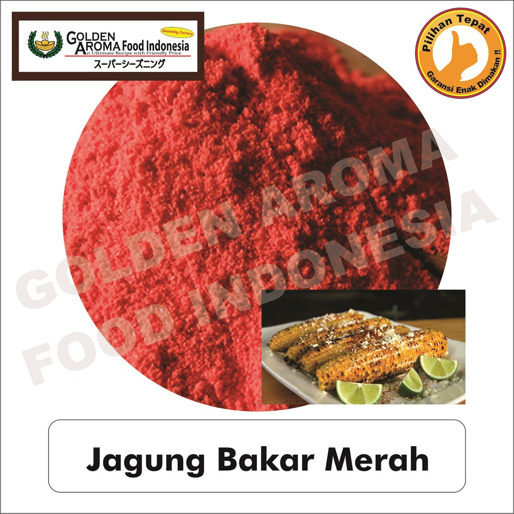 

Bumbu Tabur bubuk Serbaguna Enak Murah Halal Rasa Jagung Bakar merah 100Gr