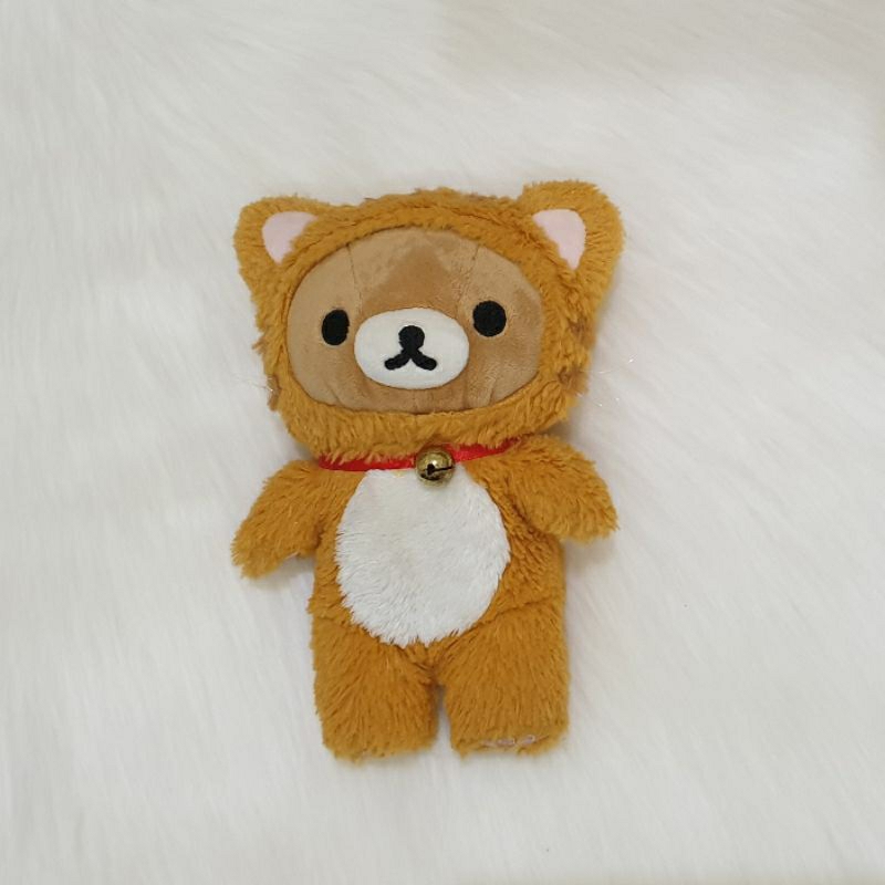 Boneka Rilakkuma Kostum Kucing Oren Original San-X