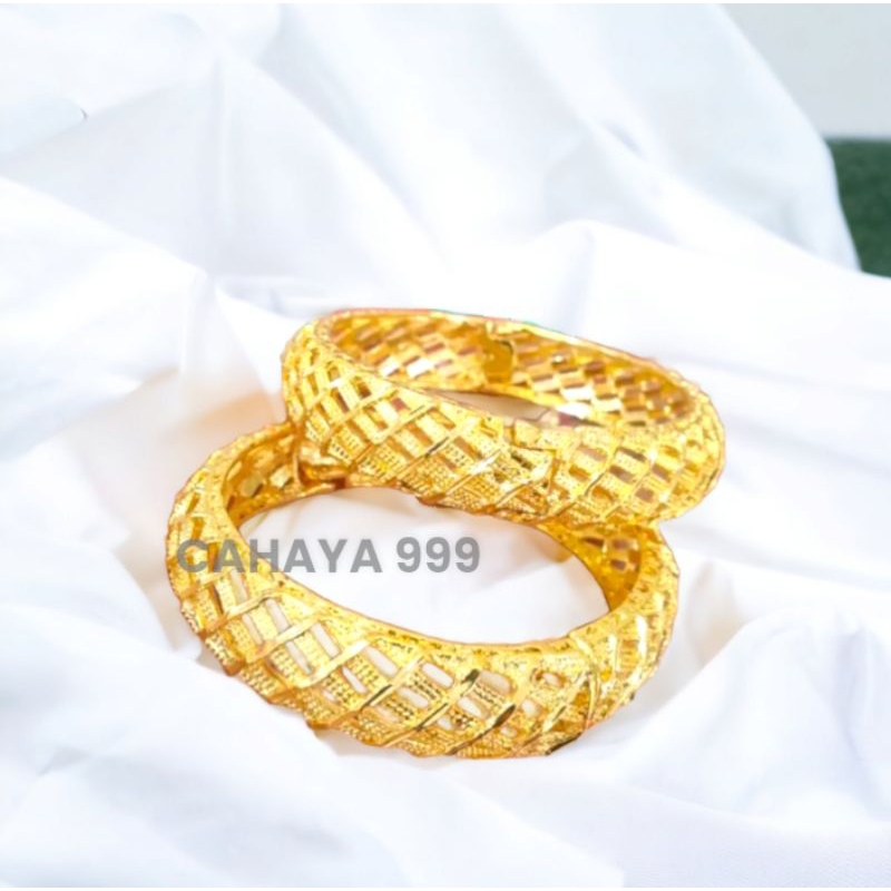 gelang bangkok mas hongkong motif terbaru