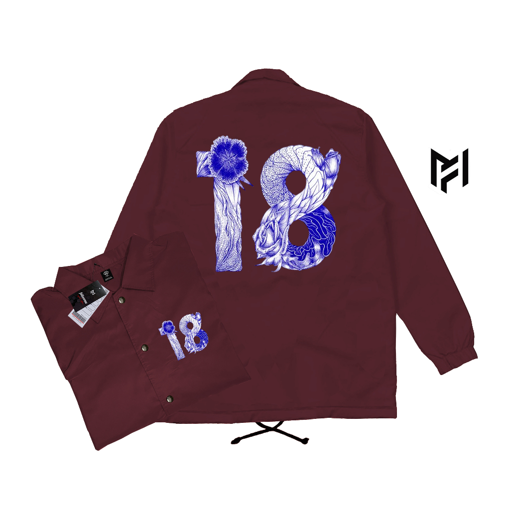 Followme - Jaket Keren Coach Parasut Eighteen Unisex