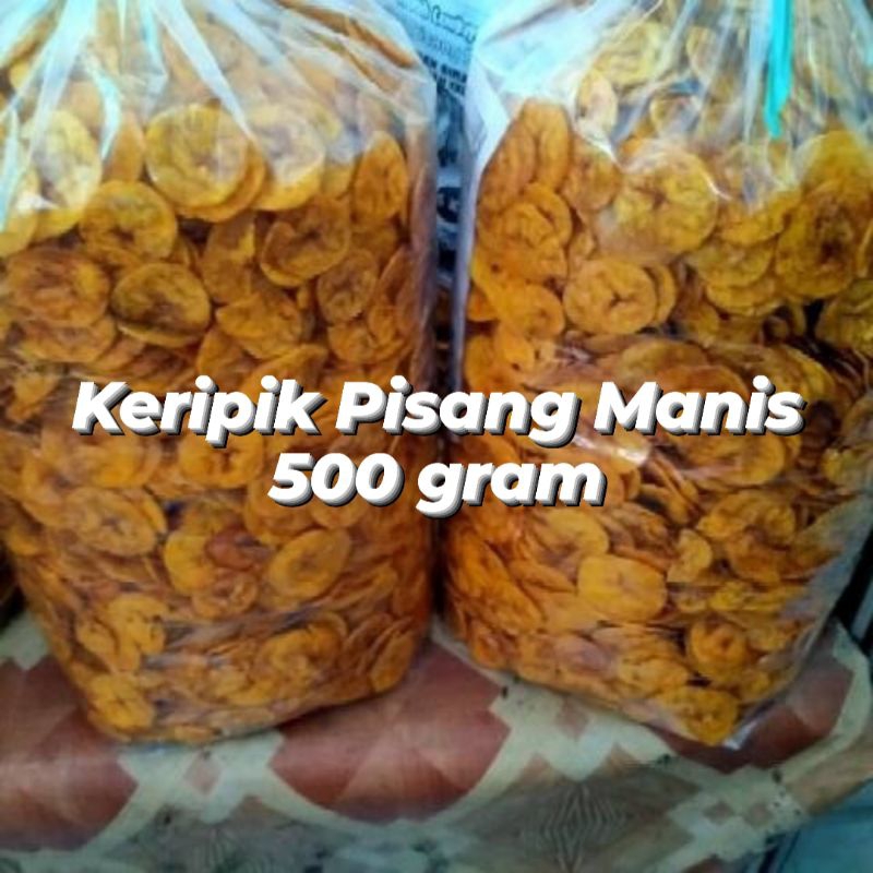 

keripik pisang manis 500 Gram