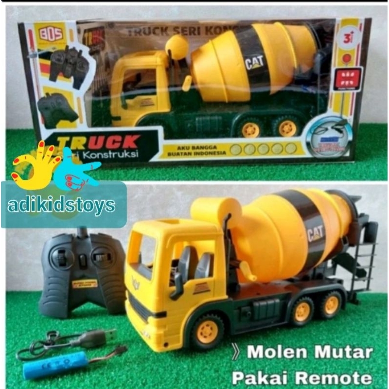 Mainan Remot control Rc Mobil Truk Molen Jumbo mobil mixser Besar