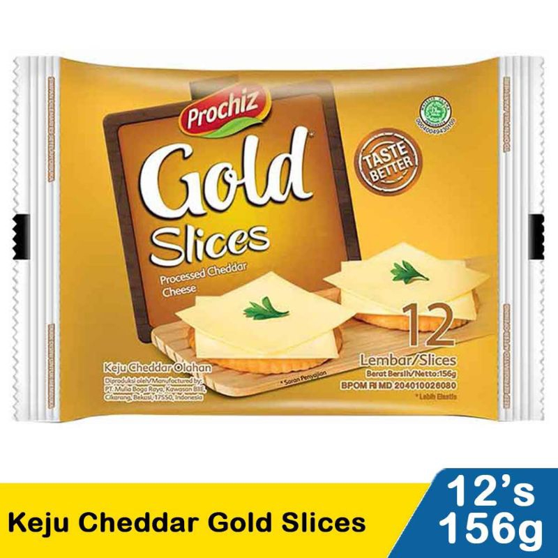 

keju prozhiz gold slice isi 12 lembar