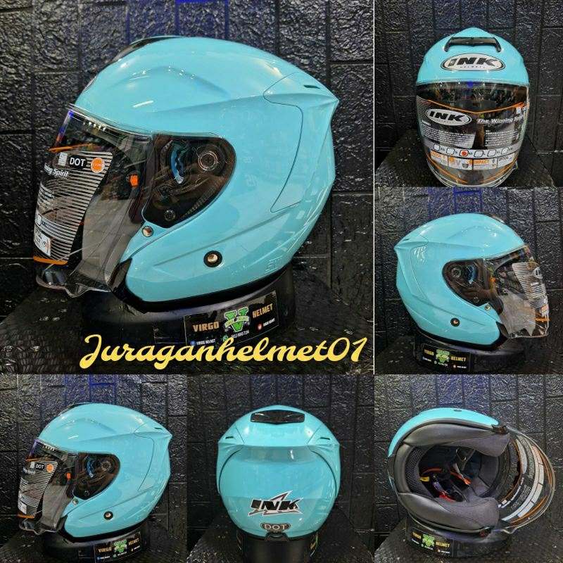 HELM INK DYNAMIC SOLID AQUA BLUE|INK DINAMIK BLUE