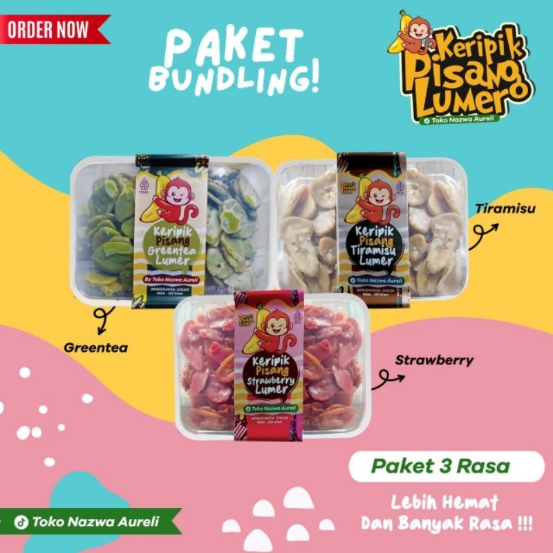 

paket 3 rasa.. Keripik Pisang Coklat Lumer