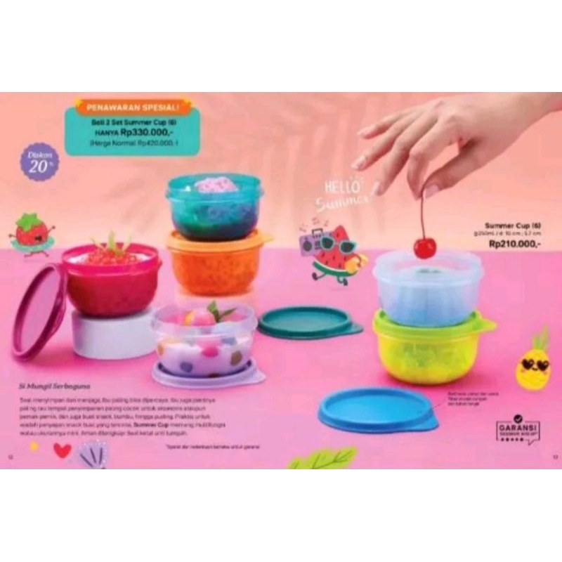 summer cup tupperware
