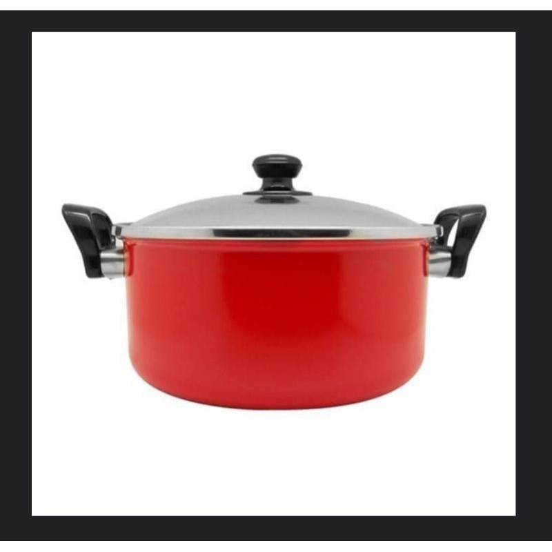 Maspion Panci Dutch Oven Ebonit Handle 26 cm - Merah