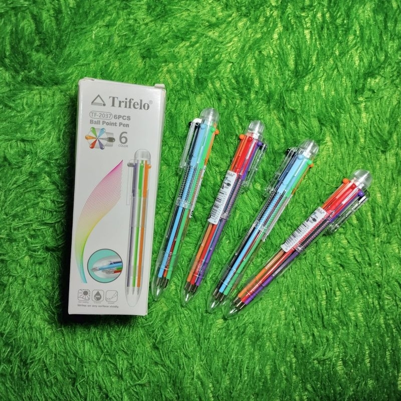 

pena/ Pulpen 6 in 1 Bolpoin 6 warna Trifelo Tf-2037