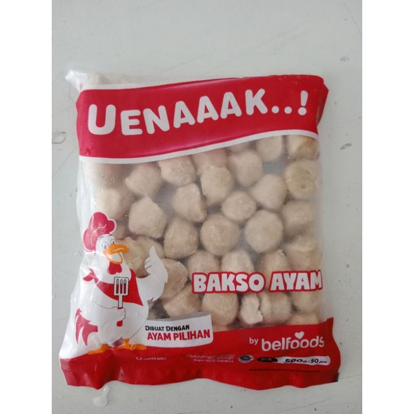 

Belfoods uenaaak bakso ayam kecil 500 gr