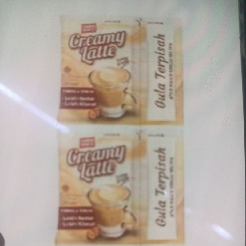 

KOPI CREAMY LATTE ( 1 rRENCENG) GULA PISAH