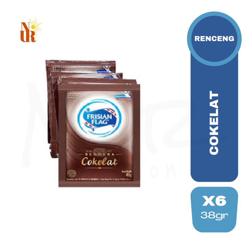 

Frisian Flag Bendera Krimer Kental Manis Cokelat 6x38gr (Renceng) / Susu Kental Manis (SKM)