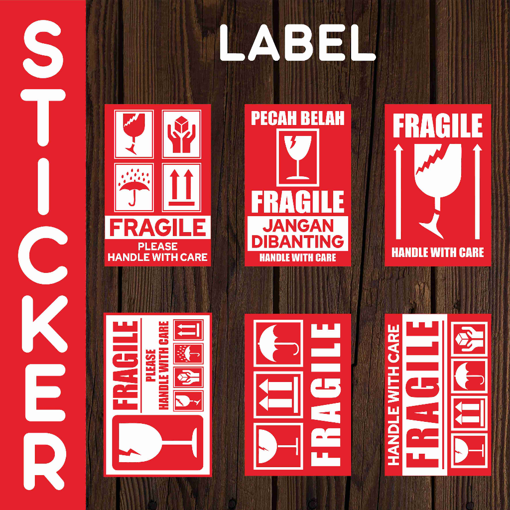 

Sticker Label fragile | Sticker Cromo fragile murah | ukuran 5 x 8 cm | Stiker pengiriman label | fragile merah