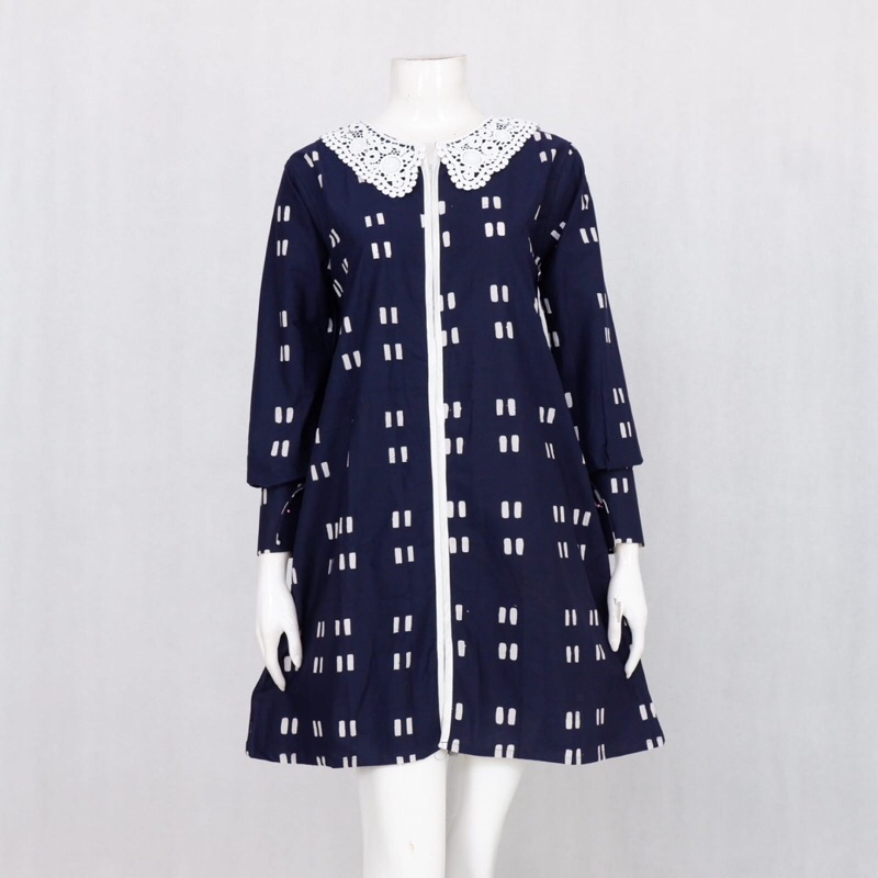 Tunik Batik Annora kerah bordir