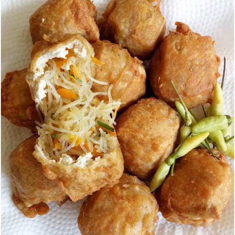 

Gehu atau Tahu isi bihun gehu pedas dan tidak pedas