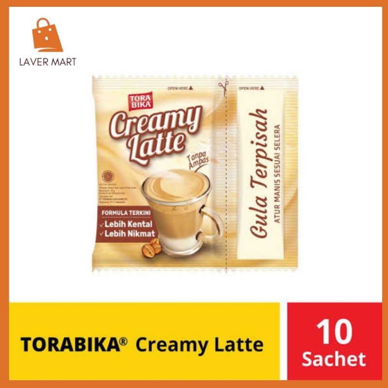 

TORABIKA Creamy Latte 1 Renteng 10 Sachet