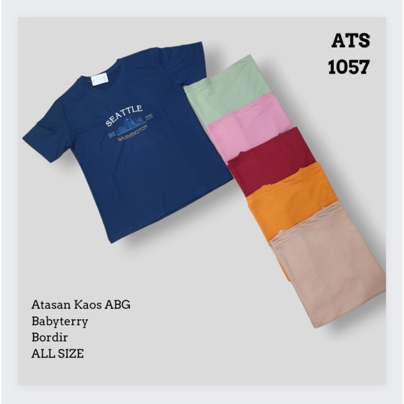 Kaos babyterry import motif Bordir