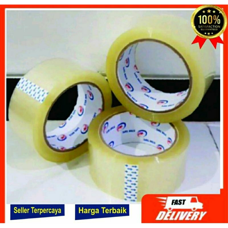 

PROMO ISOLASI 45MM 90YARD/LAKBAN BENING/LAKBAN COKLAT TERLARIS !!!