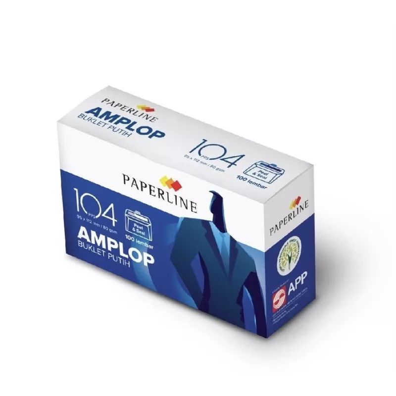 

Paperline Amplop 104PPS / 100 Sheets (polos)