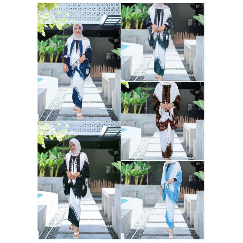 SETELAN CARDIGAN ROK LILIT BALI/OUTER ONESET TYEDIE