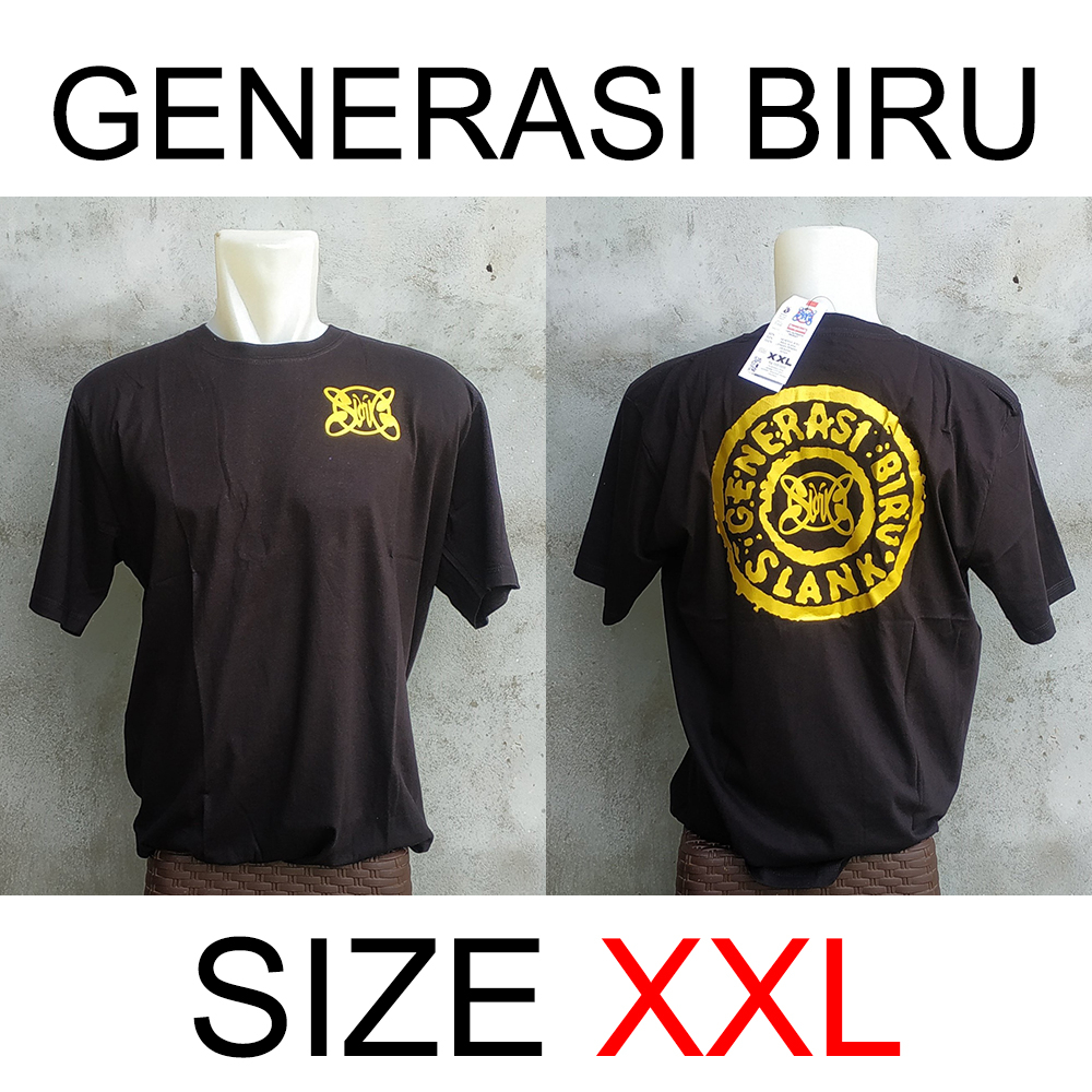 GENERASI BIRU - EMAS - LENGAN PENDEK - 100% ORIGINAL MADE IN SLANKERS - BAJU KAOS SLANK - TAMPIASIH 