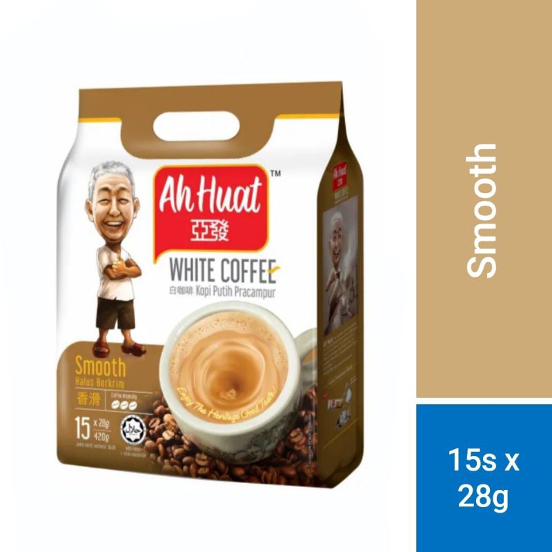 

AH HUAT Smooth White Coffee Malaysia (28g x 15 sachet)