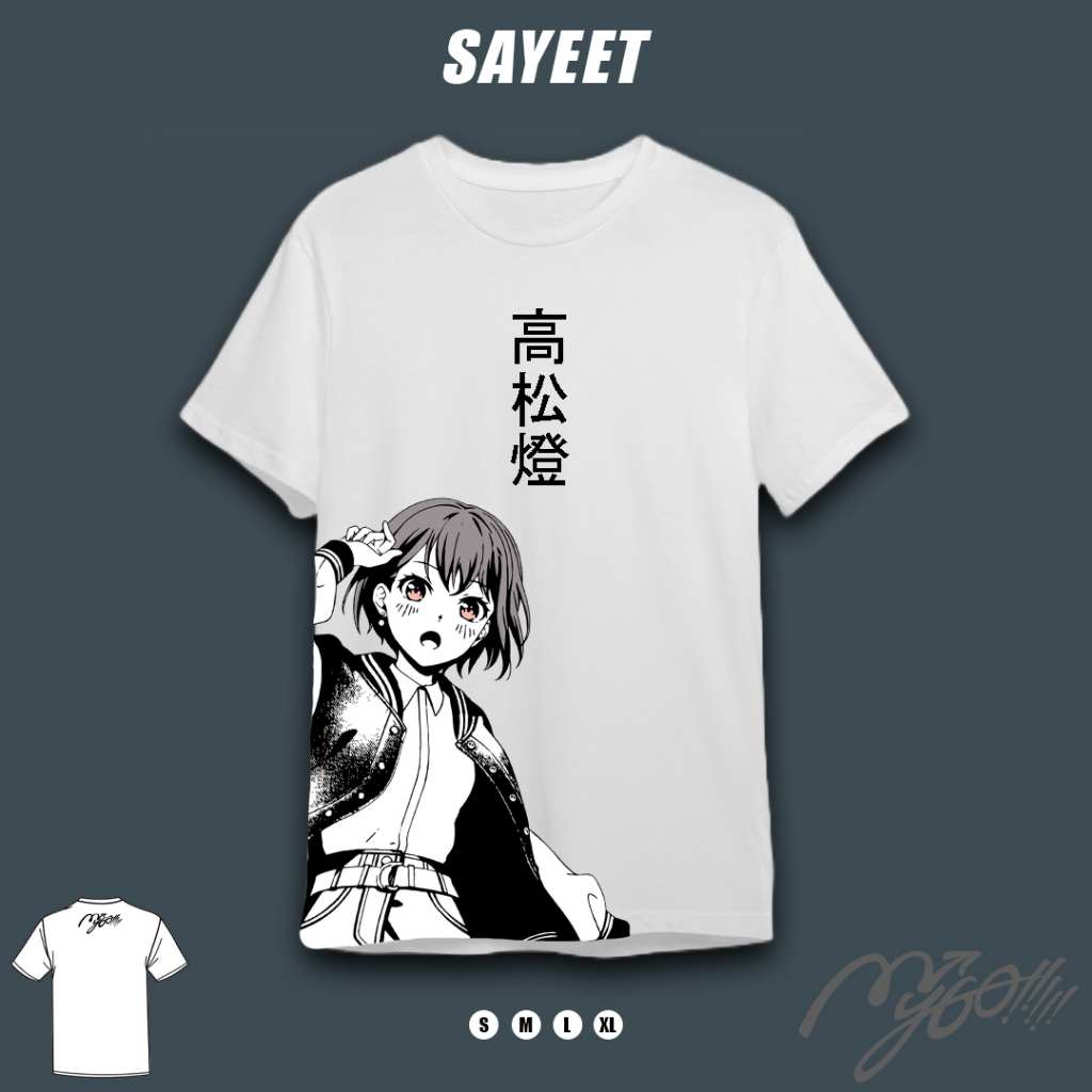 Kaos Tshirt Putih Anime BangDream MyGo