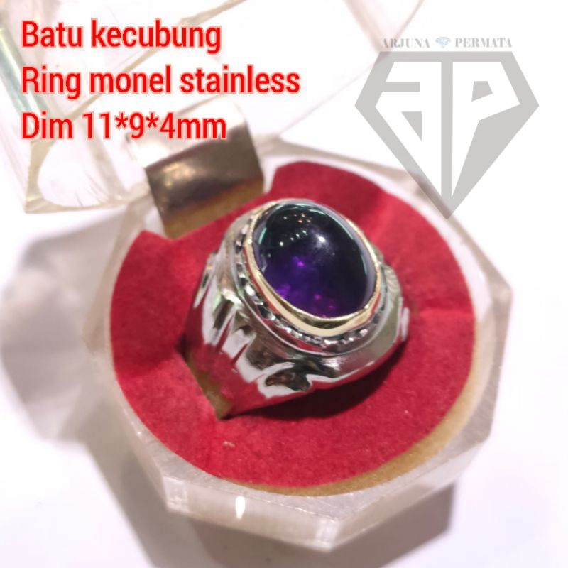 CINCIN BATU KECUBUNG KECIL RING MONEL