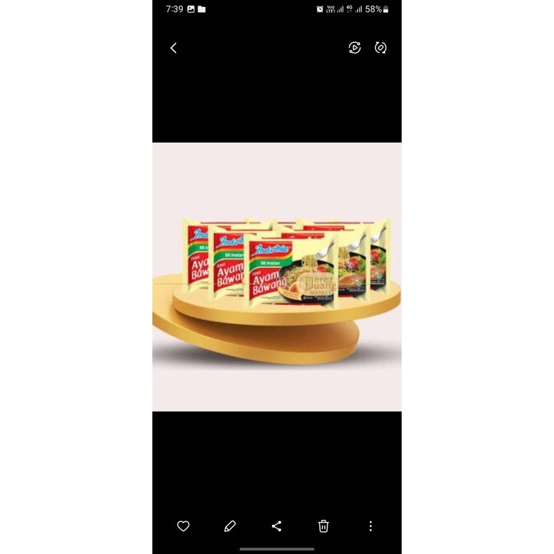 

paket mie 5 pcs indomie/sedap