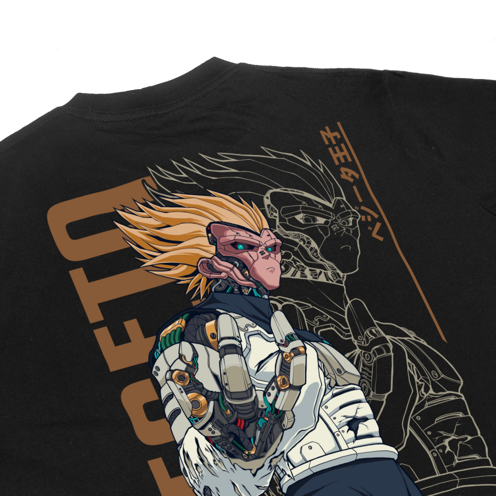 Zetsu Project - Vegeta | Tshirt Hitam Pria | Wanita - Kaos Anime Dragon Ball Combed 24s