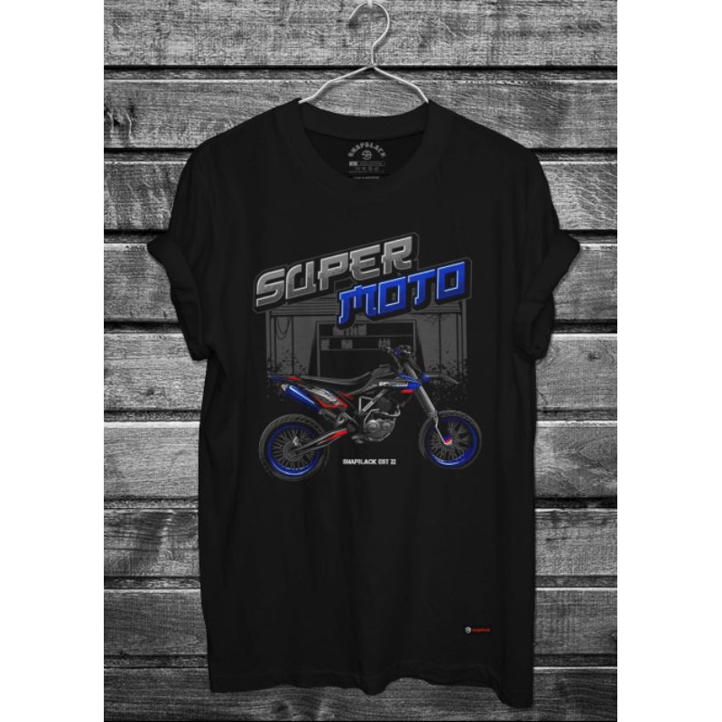 [FREE ONGKIR] Kaos Original Snapblack - Supermoto